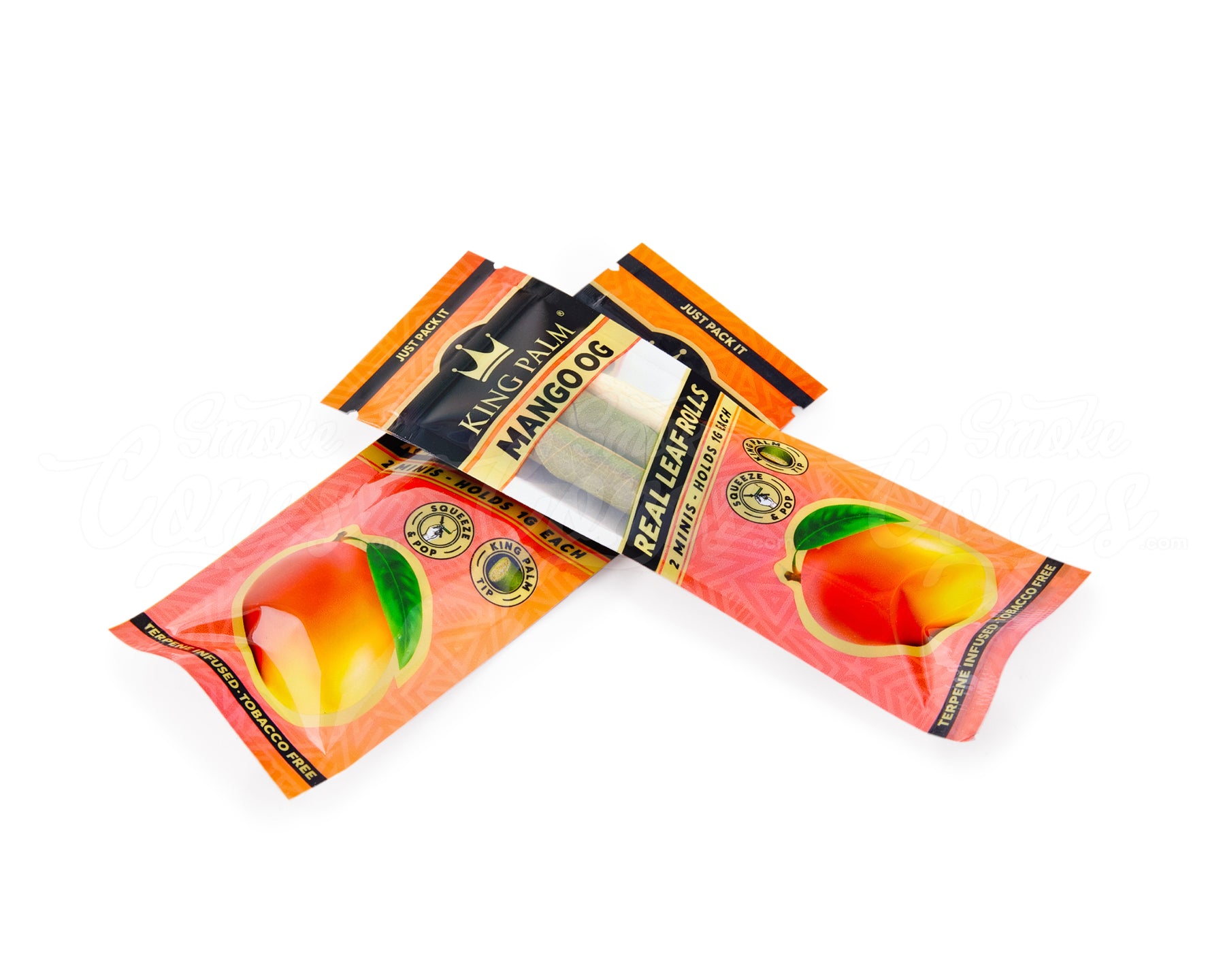 King Palm Mango OG Natural Mini Leaf Blunt Wraps 20/Box - 4