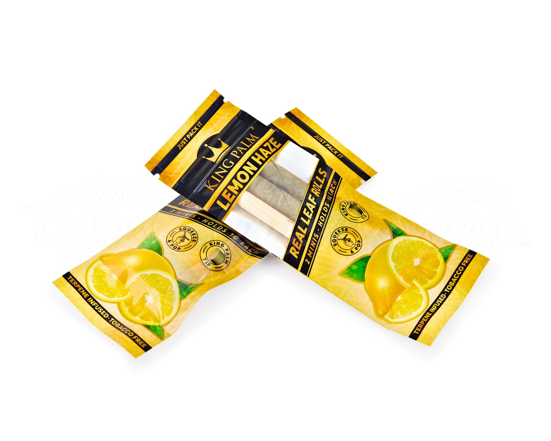 King Palm Lemon Haze Natural Mini Leaf Blunt Wraps 20/Box - 4