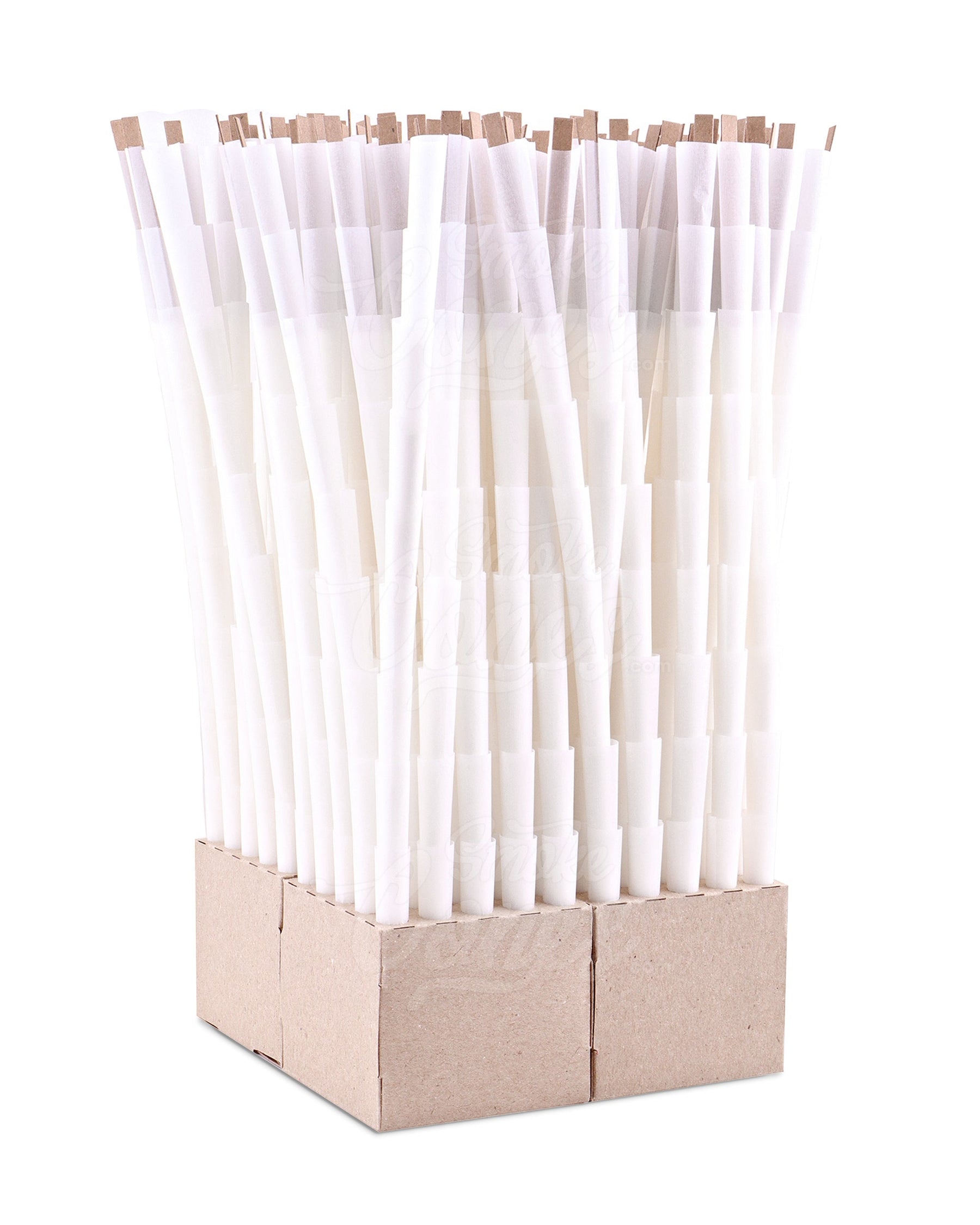 The Original Cones 98mm 98 Special Size Bleached White Paper Pre Rolled Cones w/ Filter Tip 1000/Box