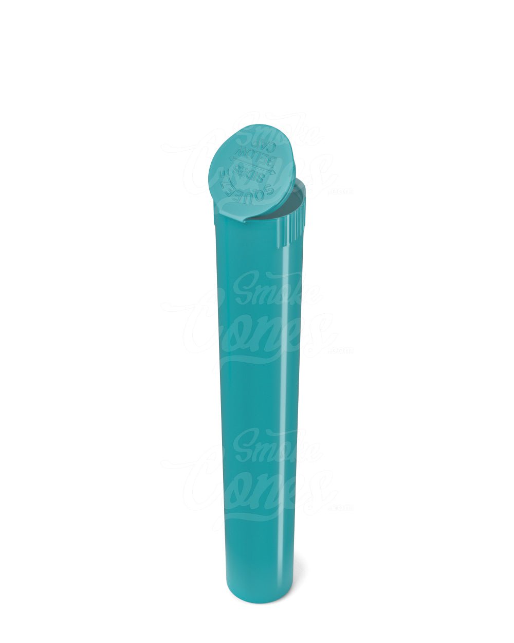 116mm Teal Opaque Child Resistant Pop Top Pre-Roll Tubes 1000/Box - 6