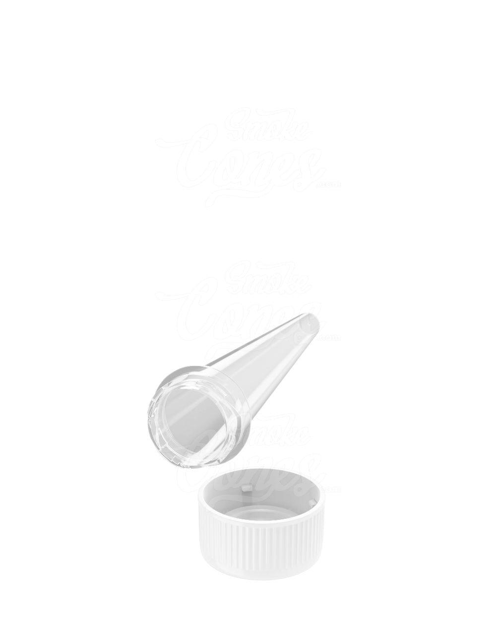 98mm Clear Transparent Child Resistant Conical Pre-Roll Tubes 850/Box - 5