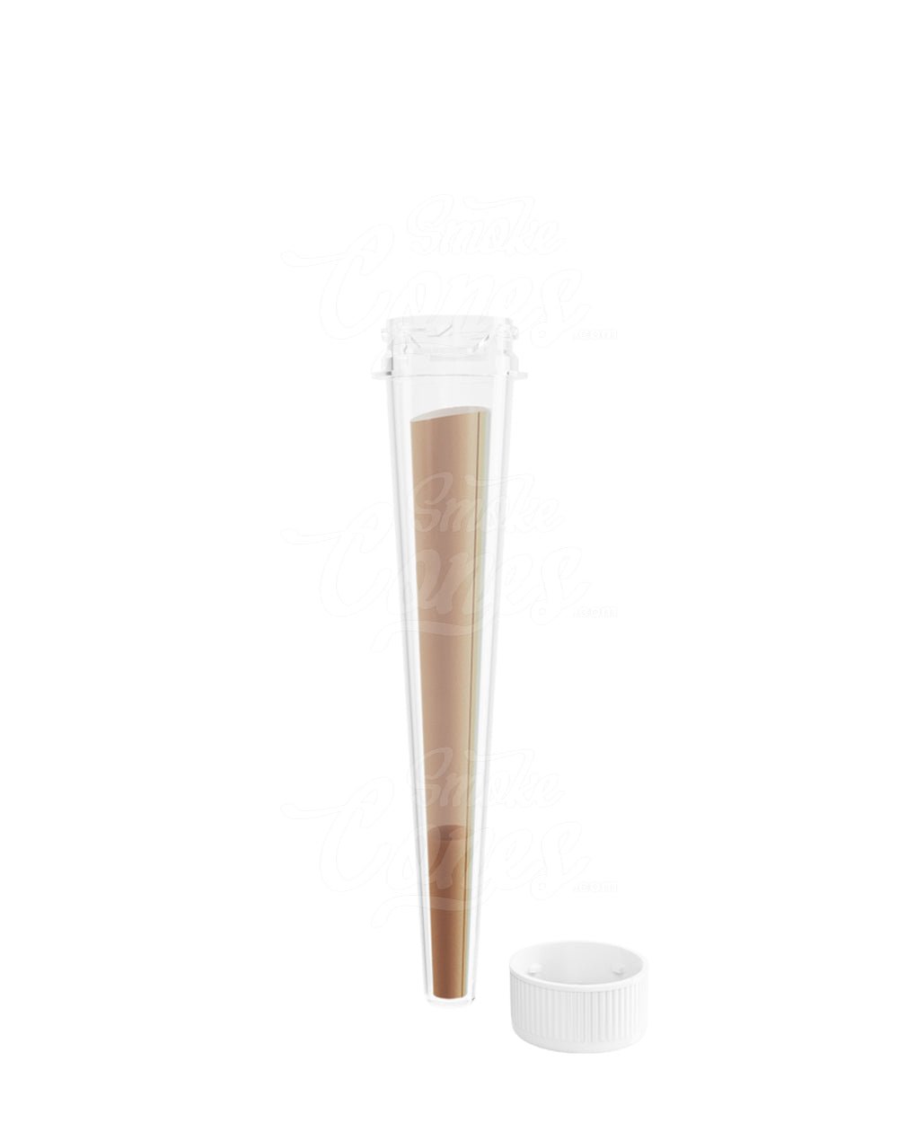 98mm Clear Transparent Child Resistant Conical Pre-Roll Tubes 850/Box - 2