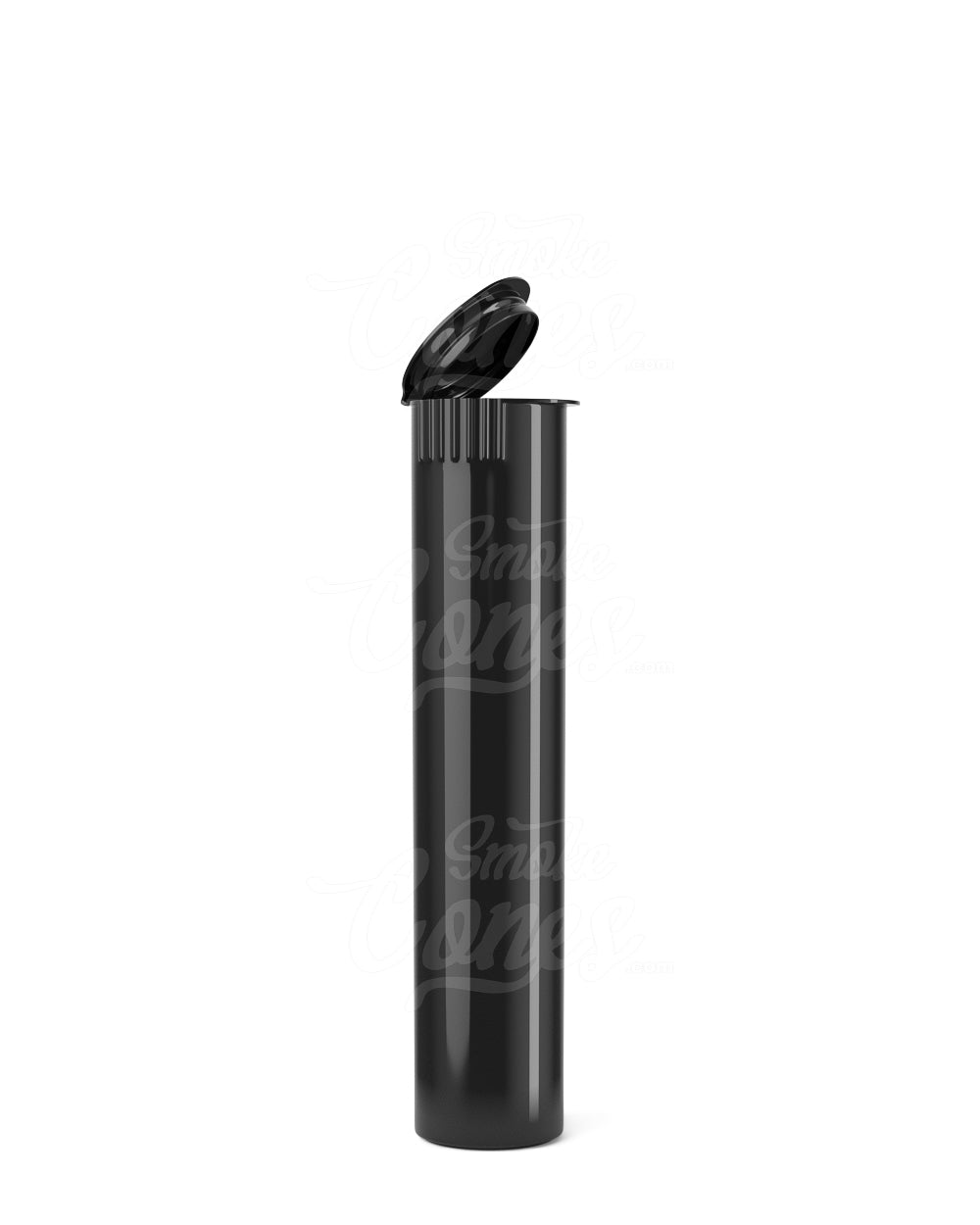 98mm Child Resistant Pop Top Opaque Black Plastic Pre-Roll Tubes