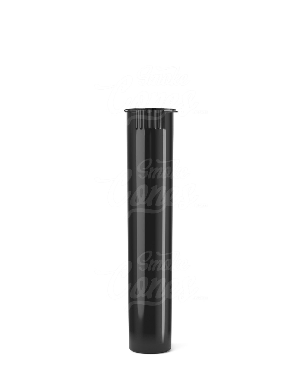 95mm Child Resistant Pop Top Opaque Black Plastic PCR Open Pre-Roll Tubes 1000/Box