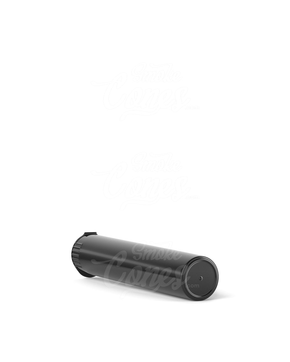 95mm Child Resistant Pop Top Opaque Black Plastic PCR Open Pre-Roll Tubes 1000/Box