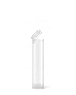 78mm Child Resistant Pop Top Clear Plastic Pre-Roll Tubes 1200/Box - 1