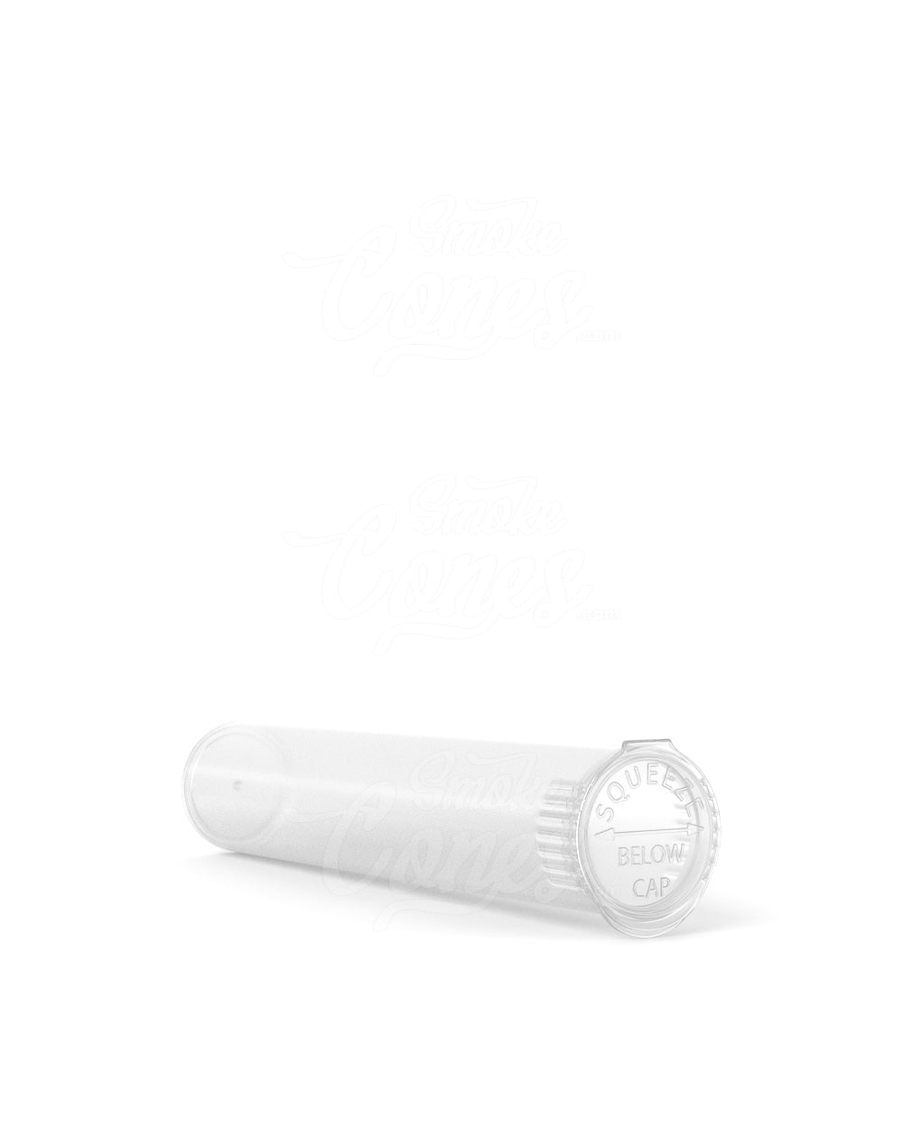 98mm Child Resistant Pop Top Clear Plastic PCR Pre - Roll Tubes 1000/Box - 6