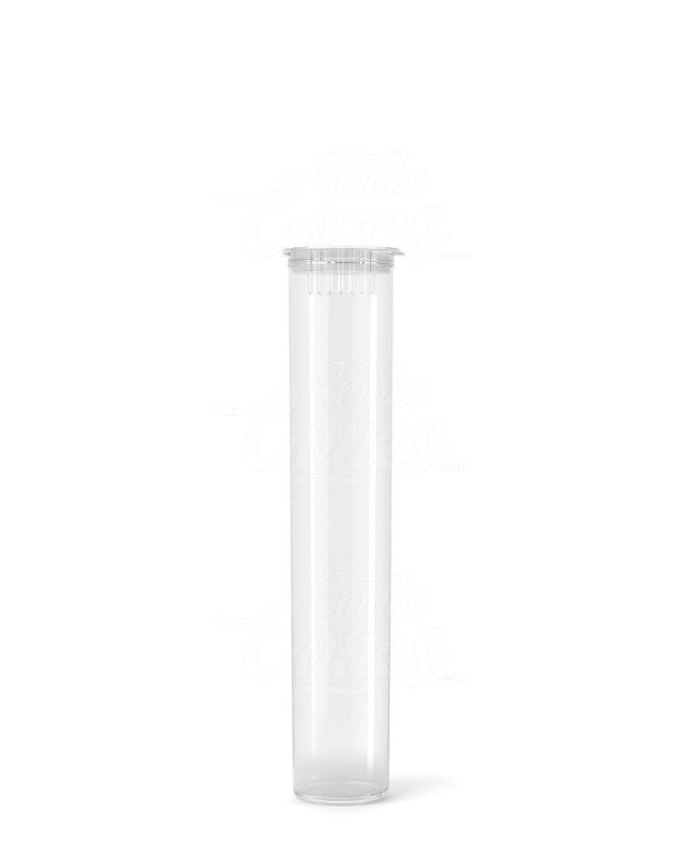 95mm Child Resistant Pop Top Opaque Clear Plastic Pre-Roll Tubes 1000/Box Closed - 3