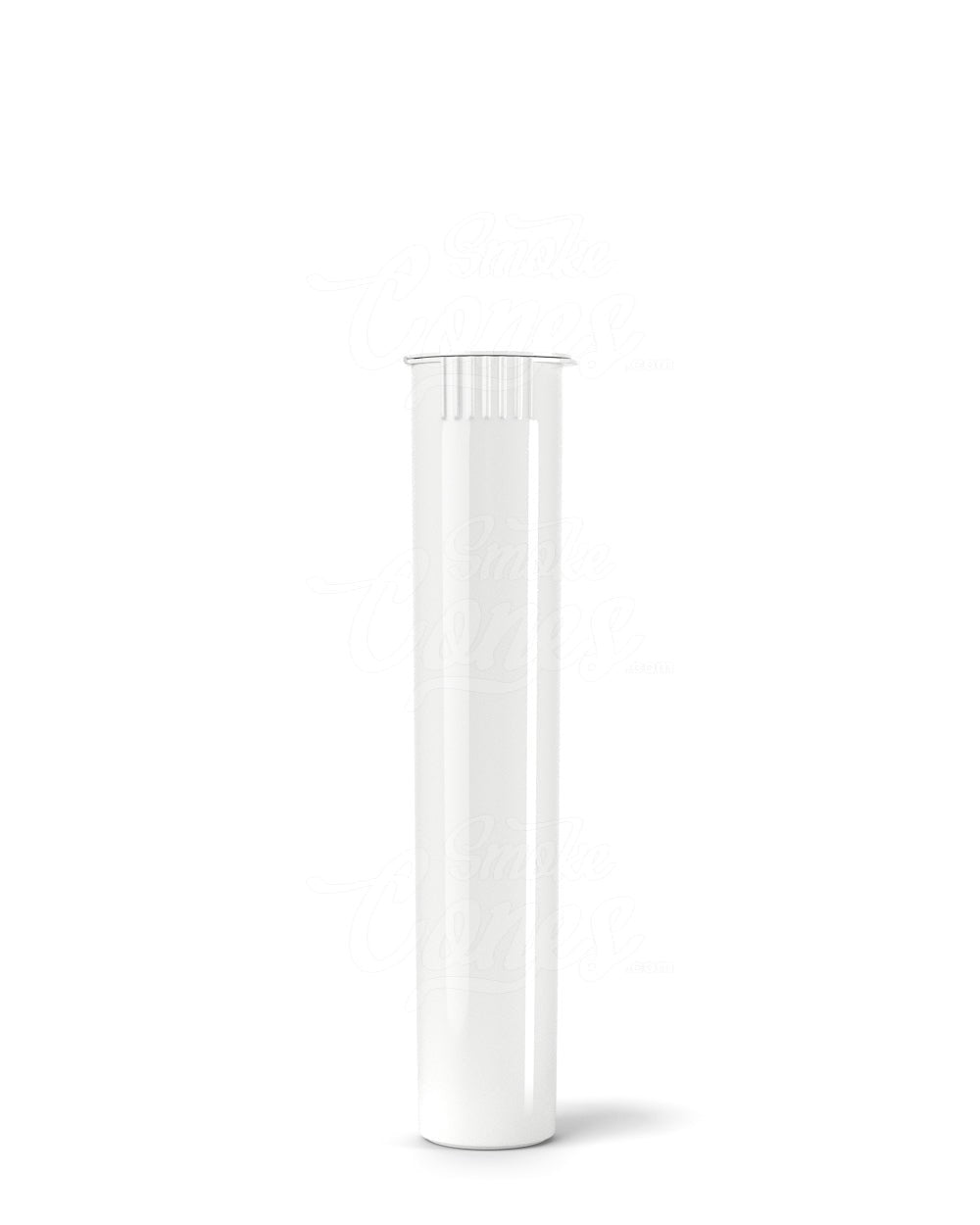 95mm White Opaque Child Resistant Pop Top Plastic Pre-Roll Tubes 1000/Box - 2