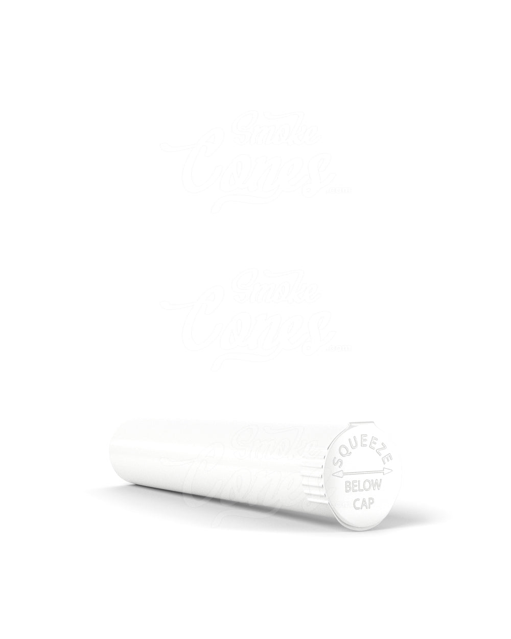 95mm White Opaque Child Resistant Pop Top Plastic Pre-Roll Tubes 1000/Box - 5