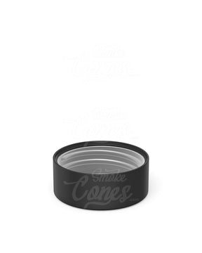 38mm Matte Black Smooth Push and Turn Child Resistant Plastic Caps With Foil Liner 320/Box - 4