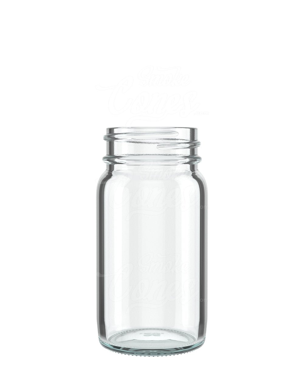 Wide Mouth Straight Sided 2oz Clear Glass Jars 160/Box - 1