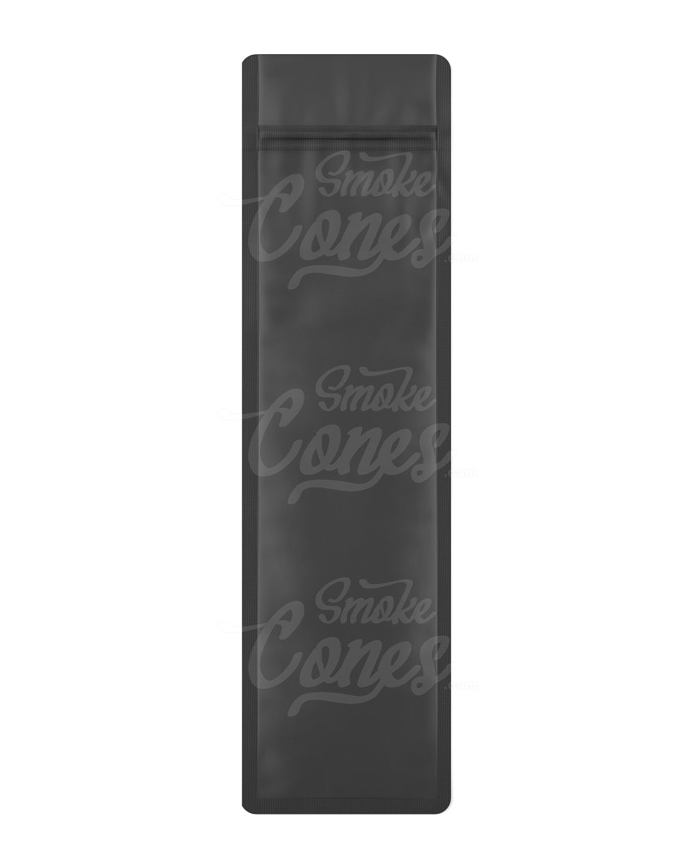Matte-Black 2.5" x 9" Mylar Tamper Evident Vista Bags (3.5 grams) 100/Box