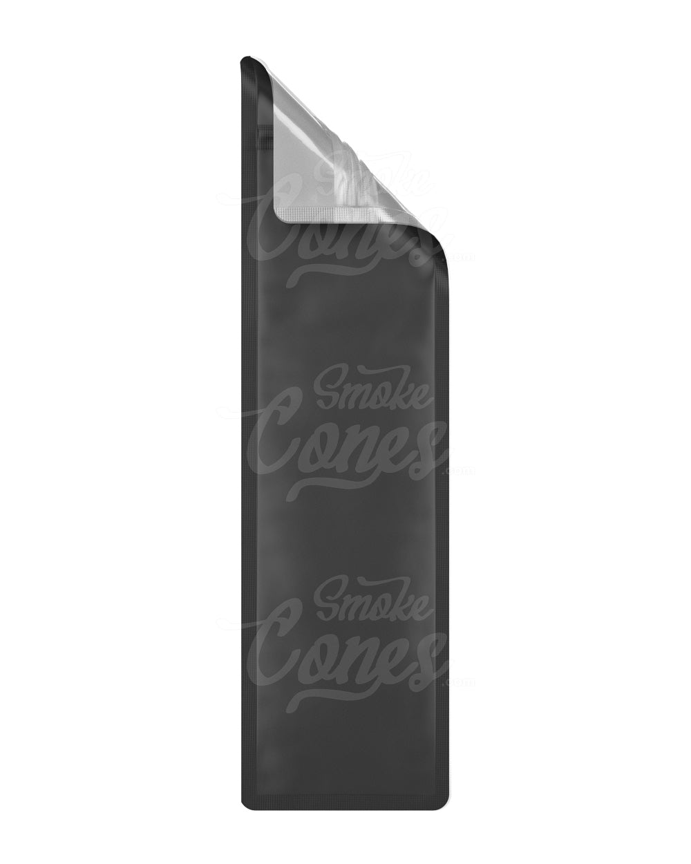 Matte-Black 2.5" x 9" Mylar Tamper Evident Vista Bags (3.5 grams) 100/Box