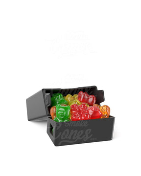 Child Resistant & Sustainable Biodegradable Pinch 'N Flip Edible & Pre-Roll Black Plastic Joint Case 130/Box - 5