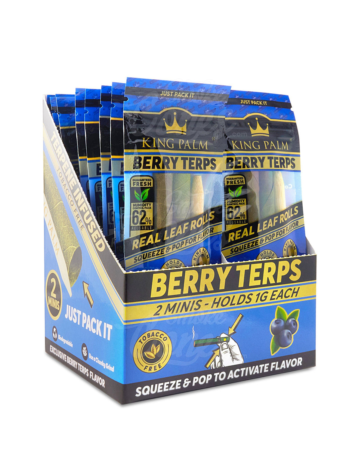 King Palm Berry Terps Flavored Mini Rolls 2 Packs 20/Box - 1