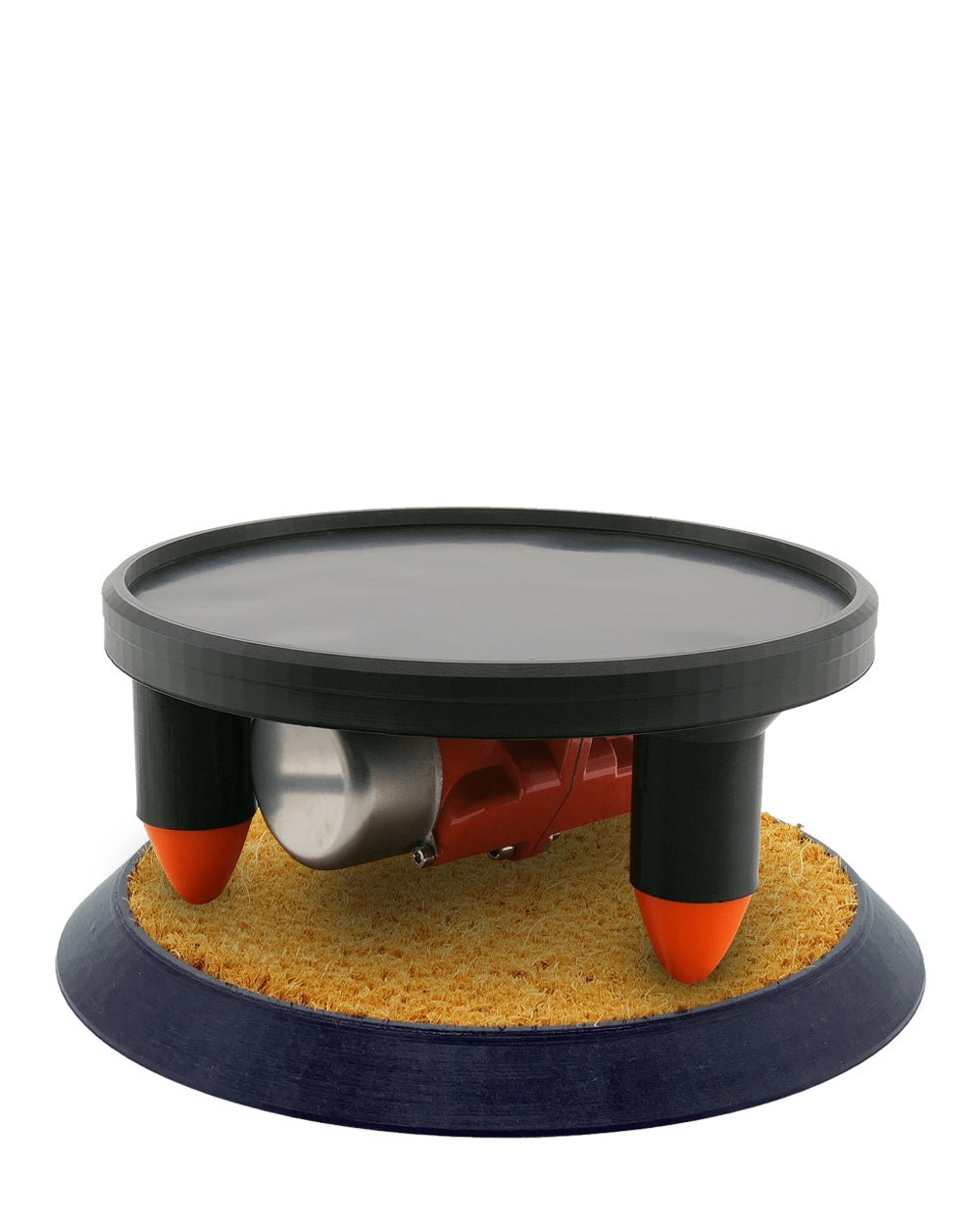 Black Vibration Table w/ Stabilizing Mat for Humboldt Filling Machine Cartridges - 1