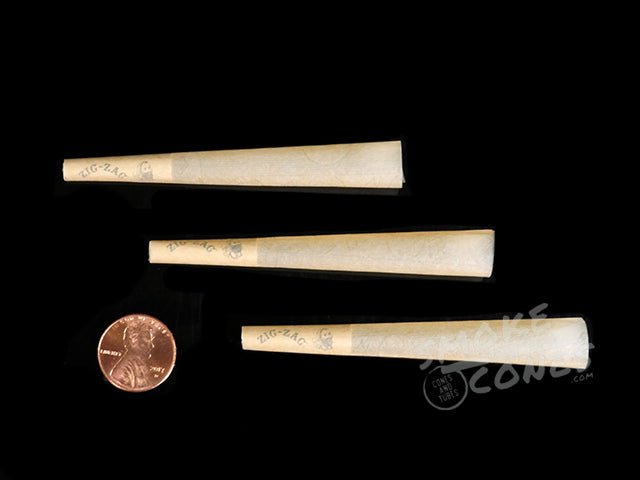 Zig-Zag 1 1-4 Size Pre Rolled Unbleached Paper Cones 900/Box - 3