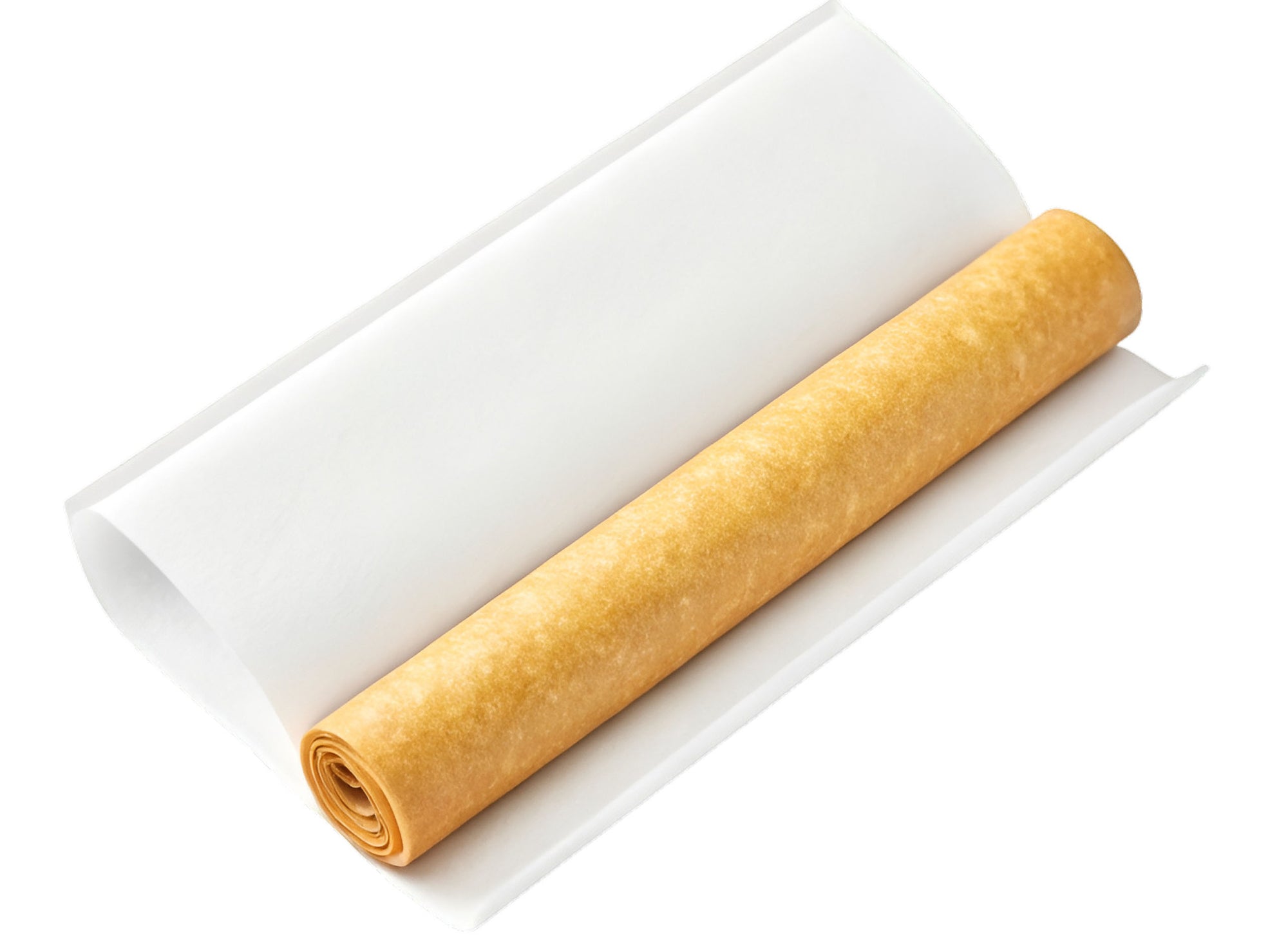 Three brown cigars with white and black ends on a gray surface against a dark background
