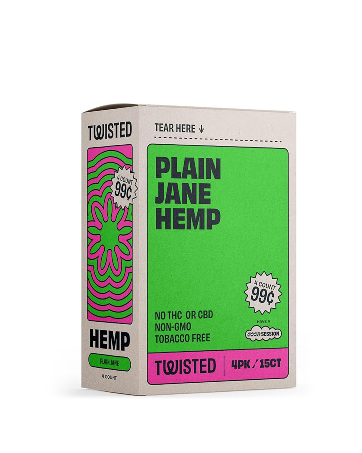 Twisted Blue Banana Flavored Hemp Wraps 15/Box