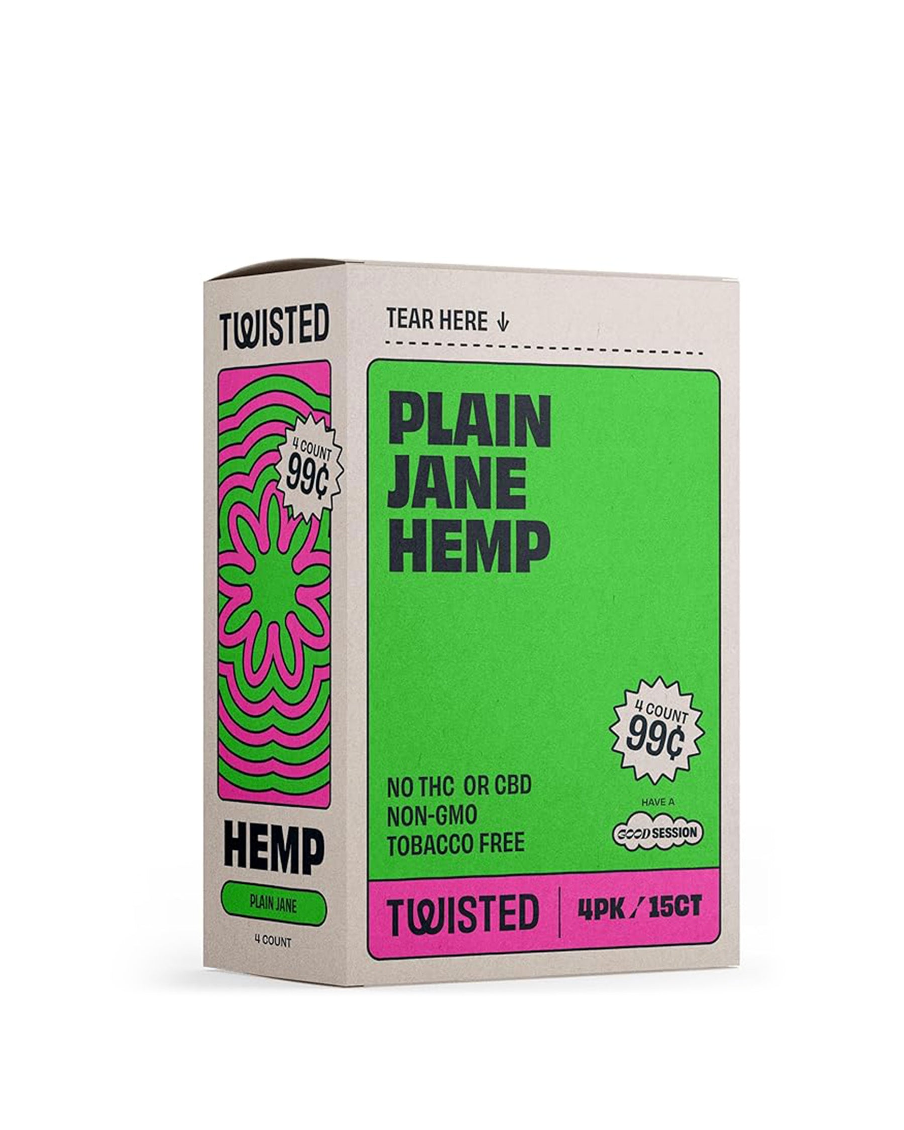 Twisted Blue Banana Flavored Hemp Wraps 15/Box