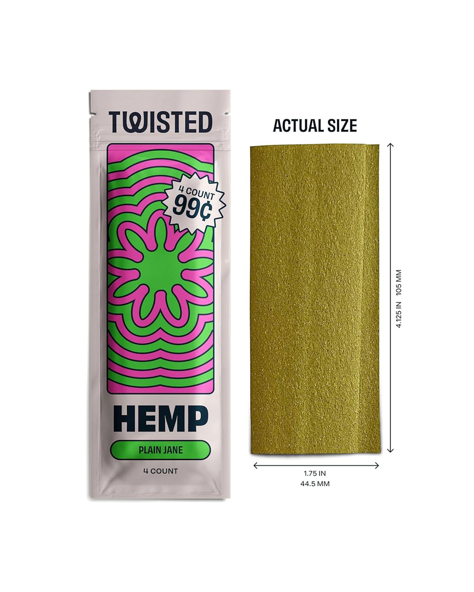 Twisted Blue Banana Flavored Hemp Wraps 15/Box