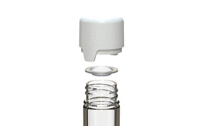 CHUBBY GORILLA | Child Resistant Clear Plastic Aviator Pre-Roll Tubes w/ White Cap | 25mm - 115mm - 400 Count