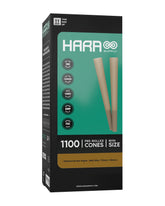 Hara Supply 70mm Mini Sized Pre Rolled Unbleached Brown Cones w/ Filter Tip 1100/Box