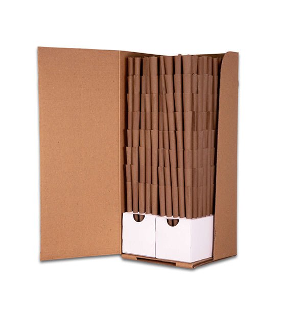 CUSTOM CONES USA | Classic King Size Pre-Rolled 1 Gram Blunt Cones w/ Filter Tip | 109mm - Brown Hemp Wrap - 800 Count