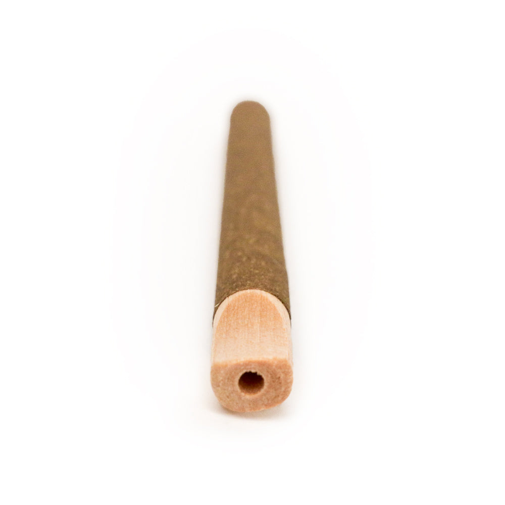 CUSTOM CONES USA | 109mm Pre-Rolled Tube Standard Brown Hemp Wrap with Natural Wood Tip | 109/30mm - 200 Count