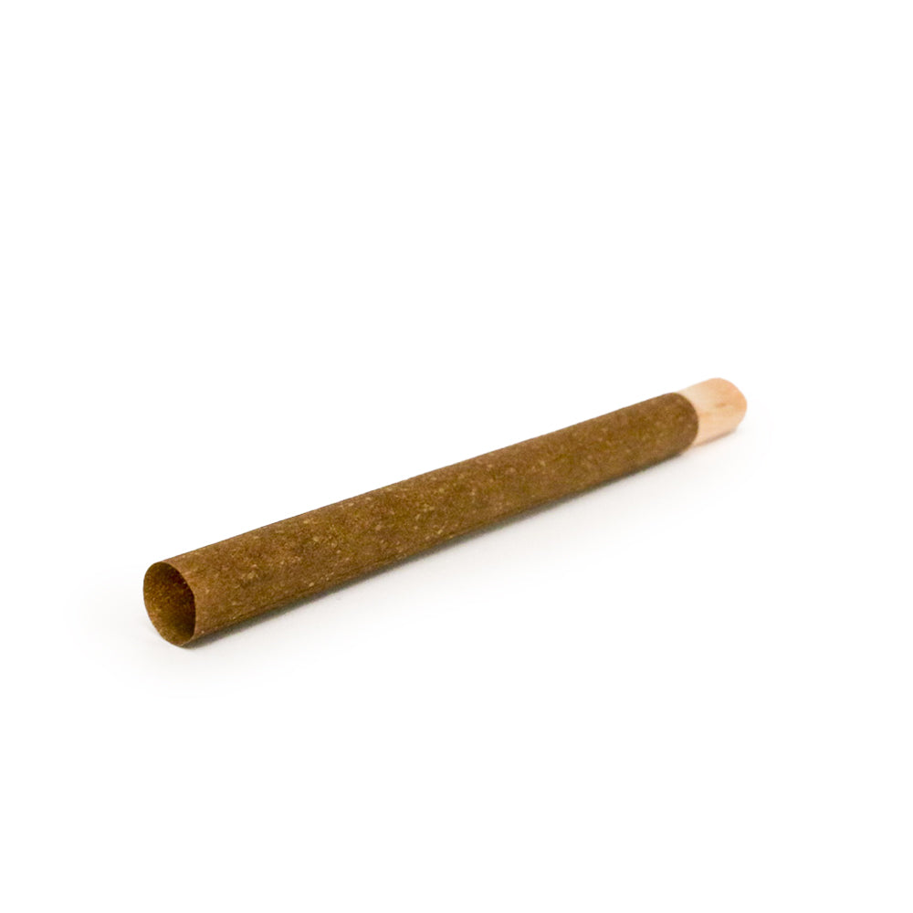 CUSTOM CONES USA | 109mm Pre-Rolled Tube Standard Brown Hemp Wrap with Natural Wood Tip | 109/30mm - 200 Count