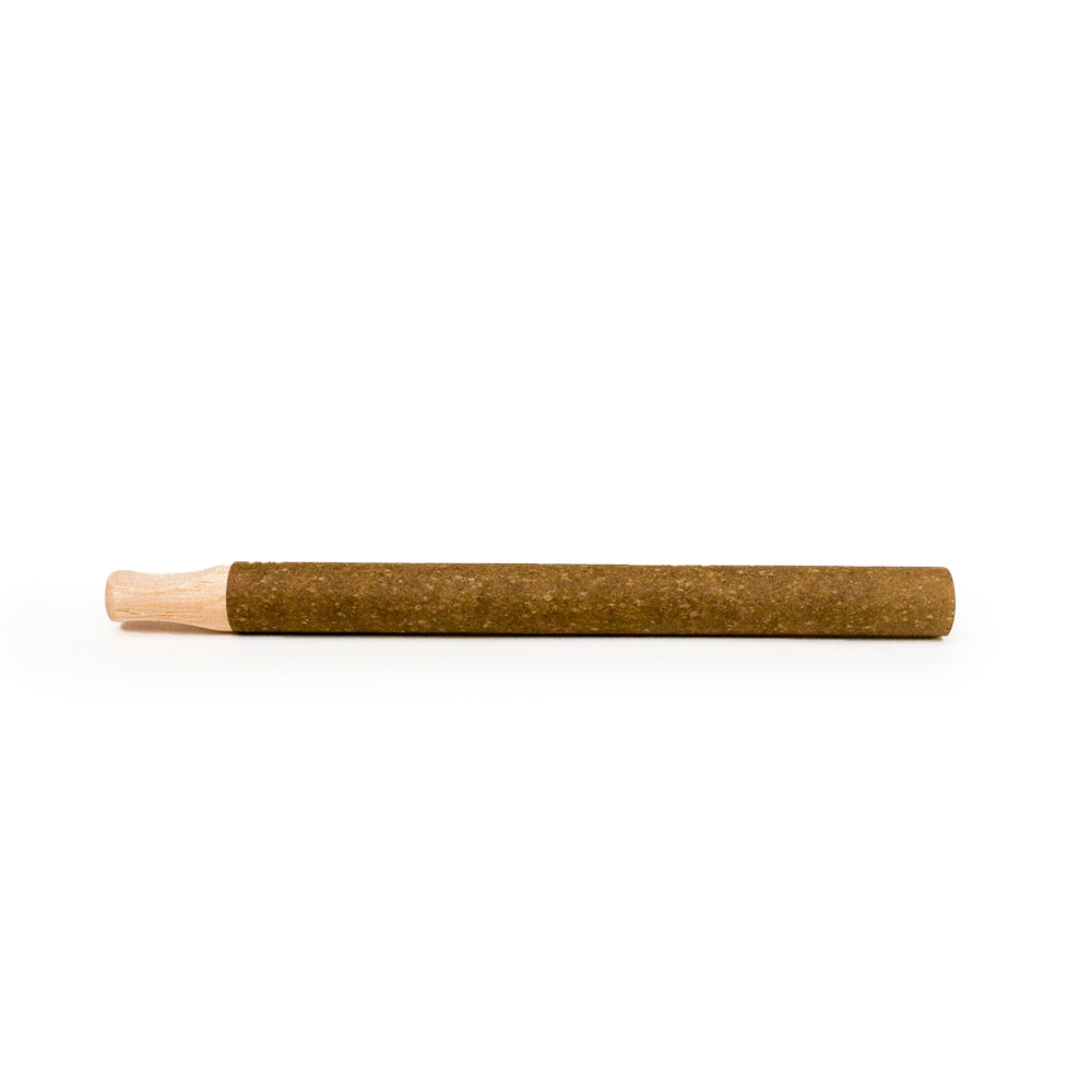 CUSTOM CONES USA | 109mm Pre-Rolled Tube Standard Brown Hemp Wrap with Natural Wood Tip | 109/30mm - 200 Count