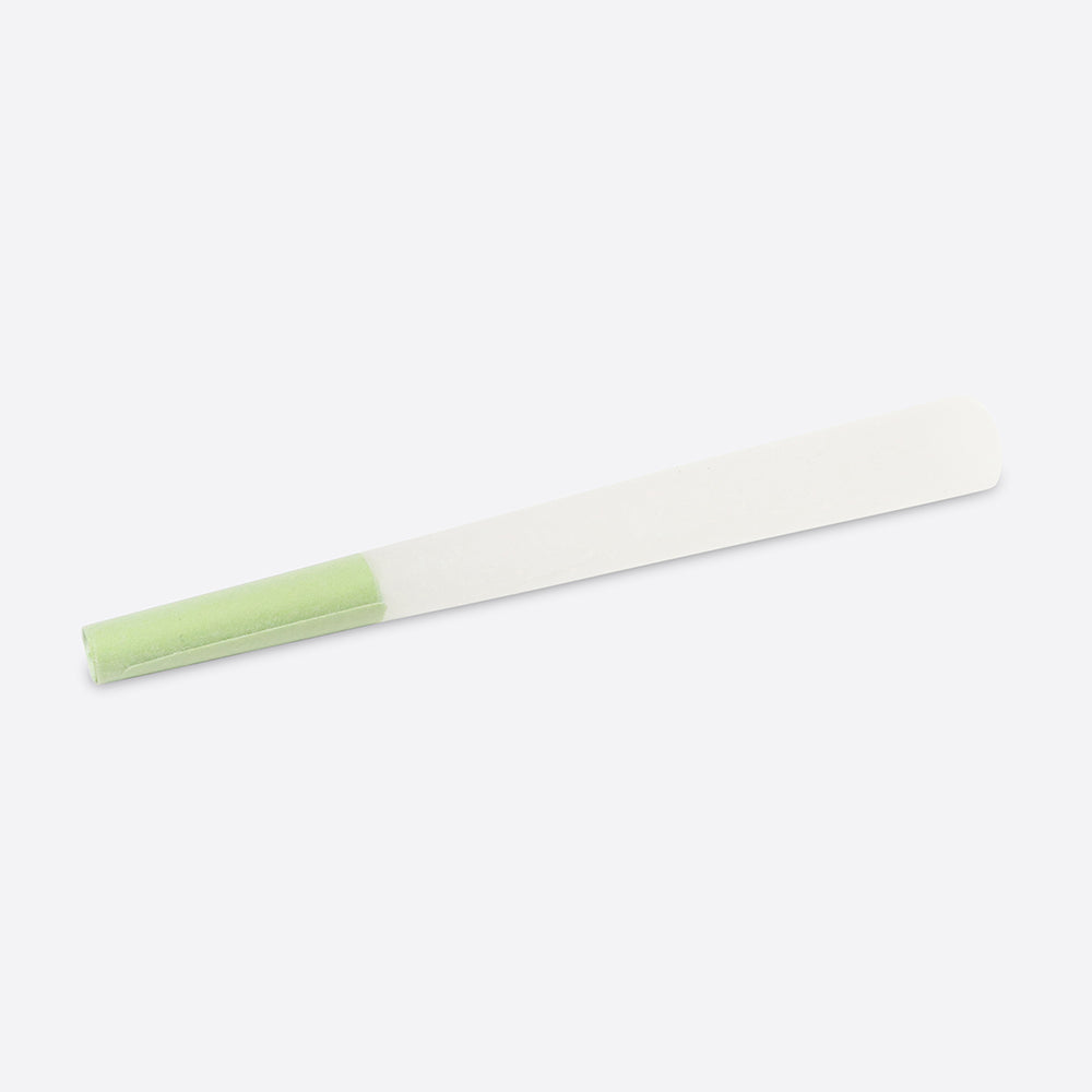 Custom Cones USA 1 1/4 Size 84mm Pre Rolled Cones w/ Green Filter Tip Refined White Paper 900/Box