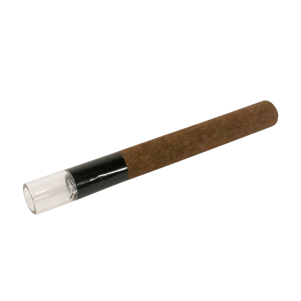 Custom Cones USA King Size 109mm Pre Rolled Tubes w/ Glass Filter Tip Dark Brown Hemp Wrap 100/Box
