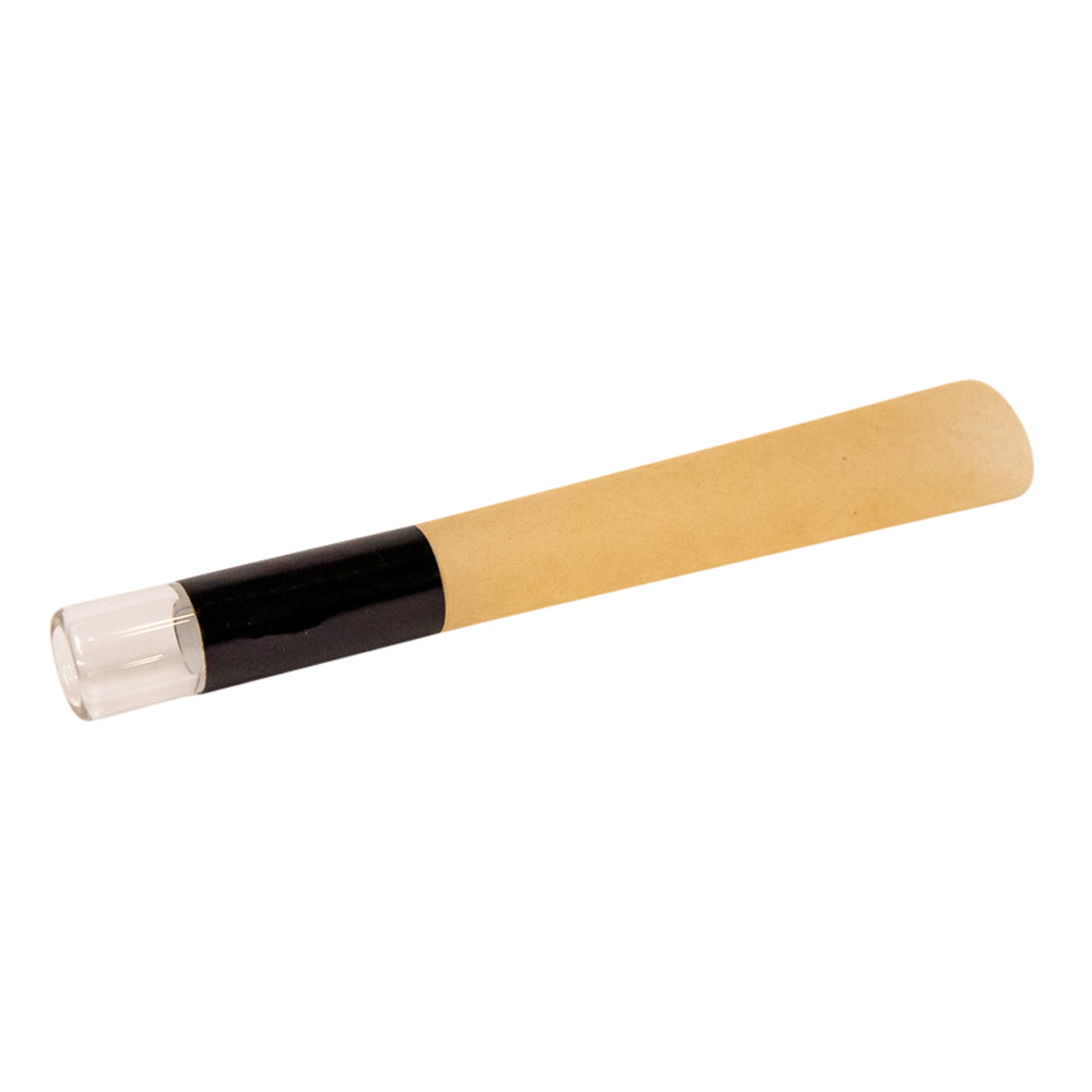 Custom Cones USA 90mm Pre Rolled Cones w/ Glass Filter Tip Natural Brown Paper 75/Box