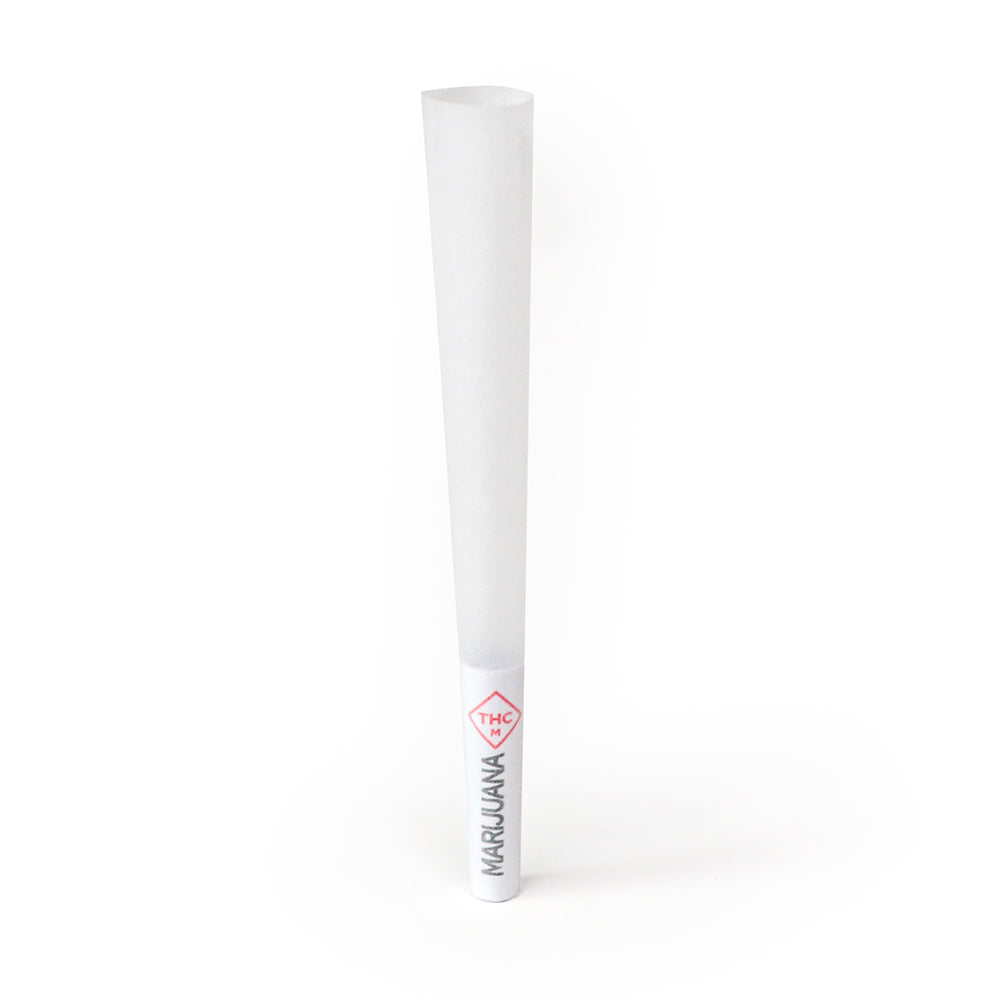 Custom Cones USA 1 1/4 Size 84mm 'MI Compliant' Pre Rolled Cones w/ Standard Filter Tip Refined White Paper 900/Box