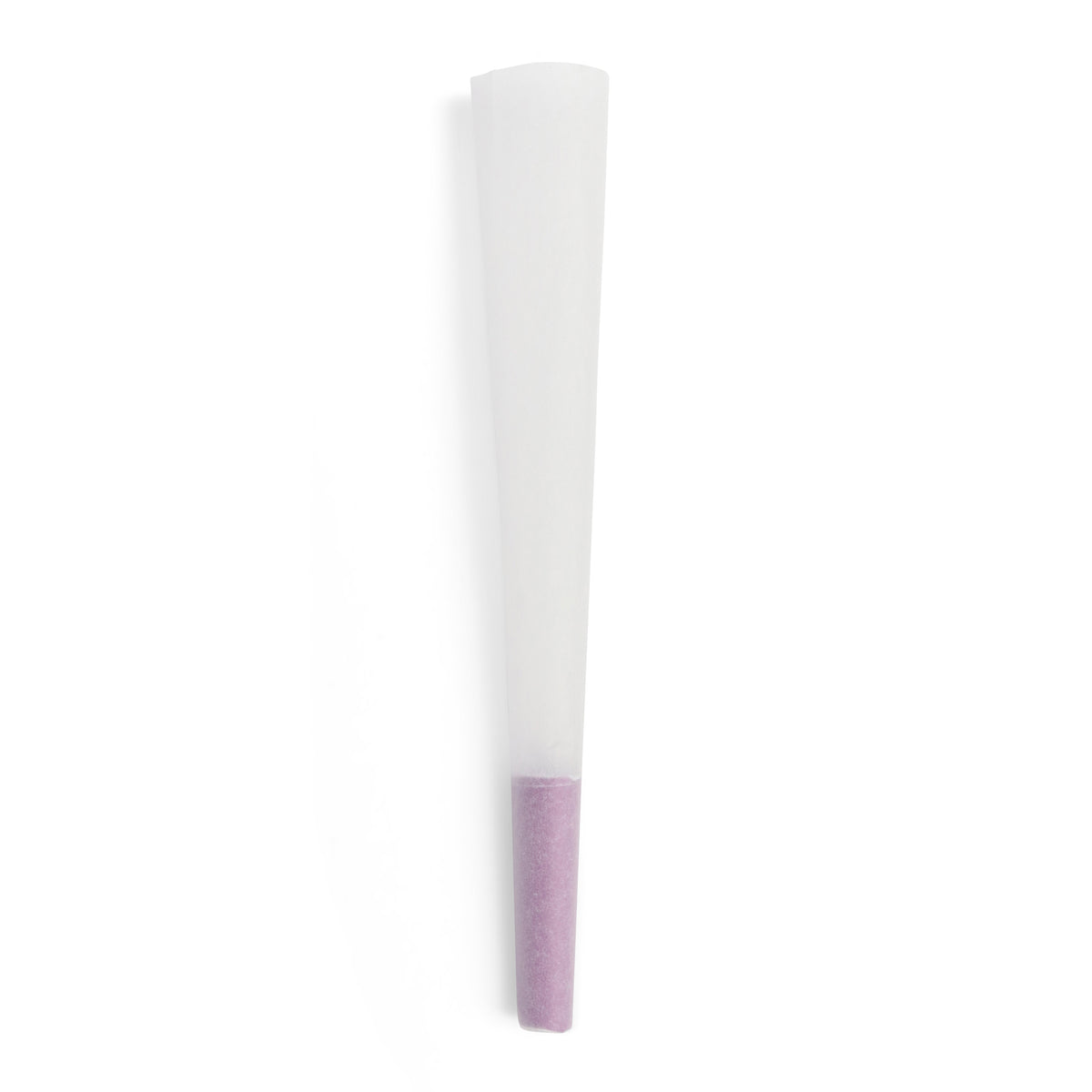 Custom Cones USA 1 1/4 Size 84mm Pre Rolled Cones w/ Purple Filter Tip Refined White Paper 900/Box