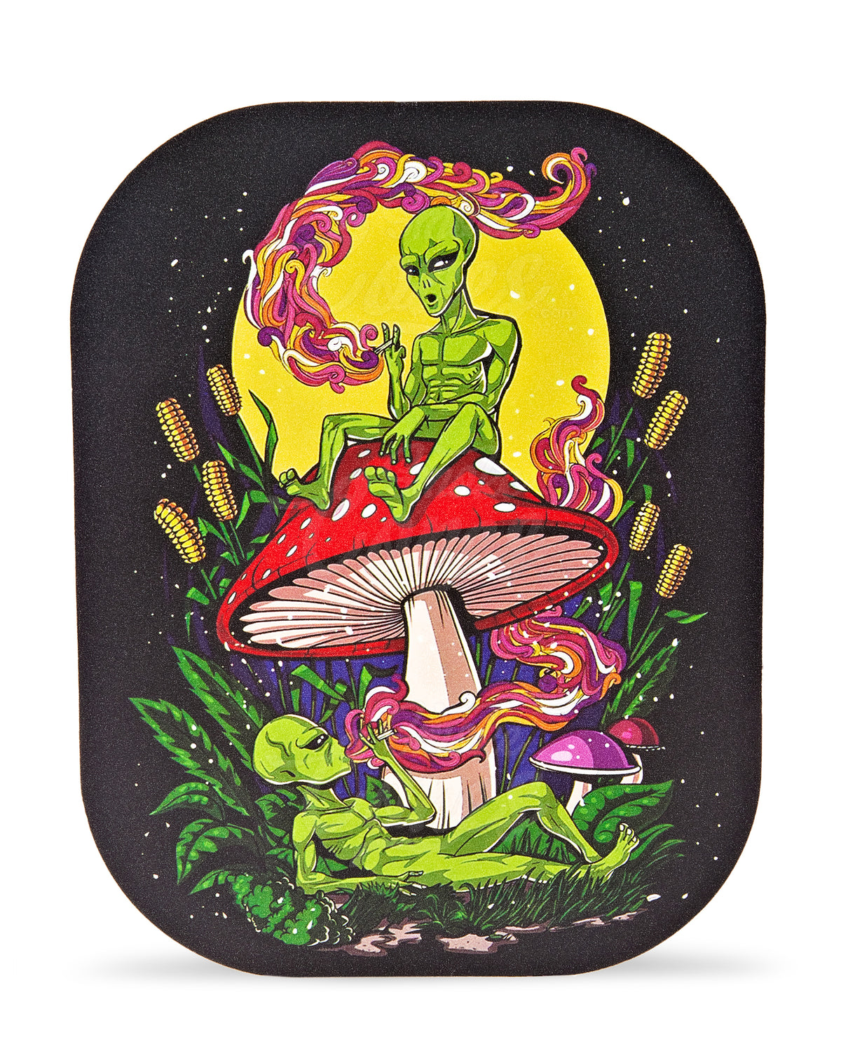 Alien Mushroom Mini Rolling Tray w/ Magnetic Cover