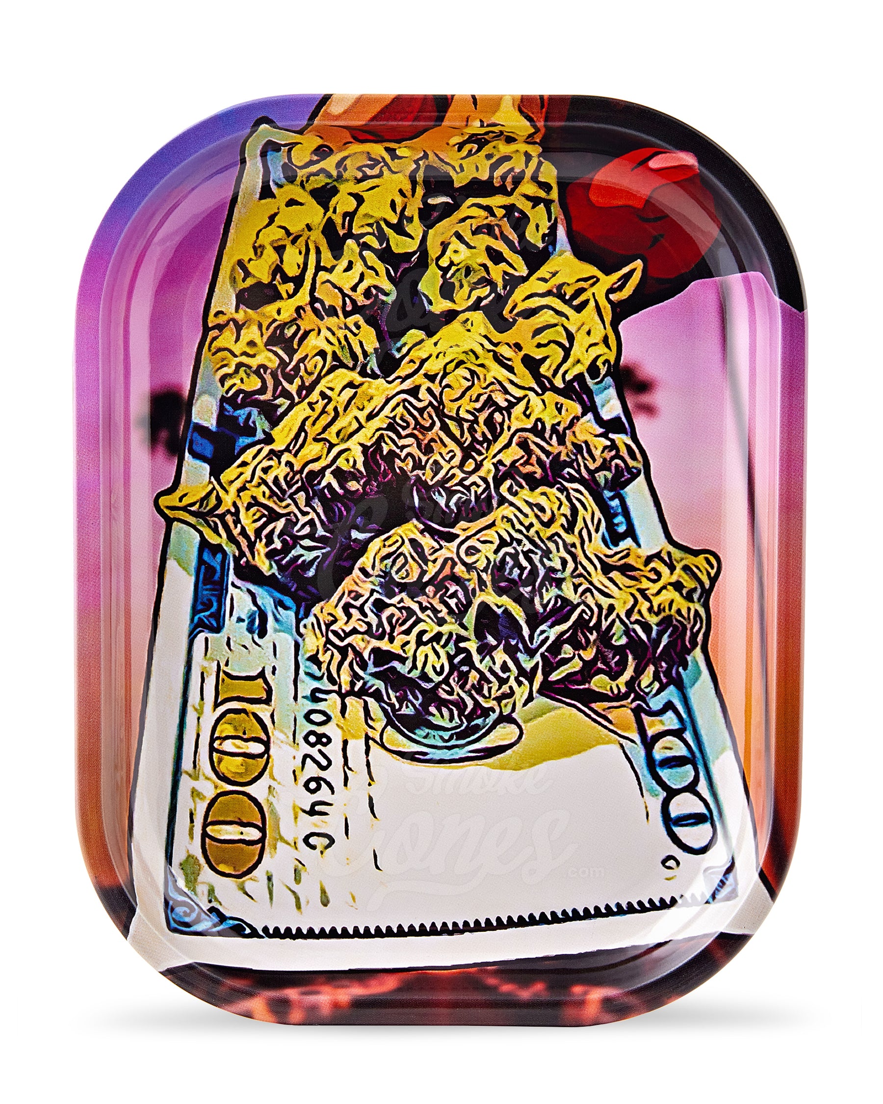 Nug Money Mini Rolling Tray w/ Magnetic Cover - 3