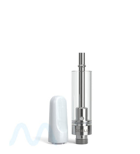 CCELL TH2 - SE Glass Vape Cartridge 1ml w/ Snap Fit White Plastic Mouthpiece Connection 100/Box - 6