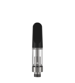 CCELL TH2 - SE Glass Vape Cartridge .5ml w/ Snap Fit Black Plastic Mouthpiece Connection 100/Box - 1