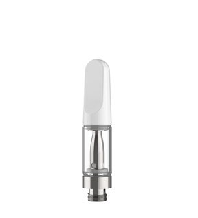 CCELL TH2 - EVO Glass Vape Cartridge .5ml w/ Snap Fit White Plastic Mouthpiece Connection 100/Box - 2