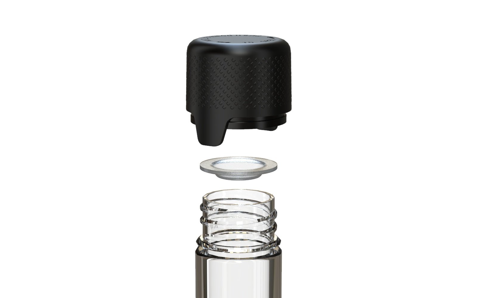 CHUBBY GORILLA | Child Resistant Clear Plastic Aviator Pre-Roll Tubes w/ Black Cap | 25mm - 115mm - 400 Count