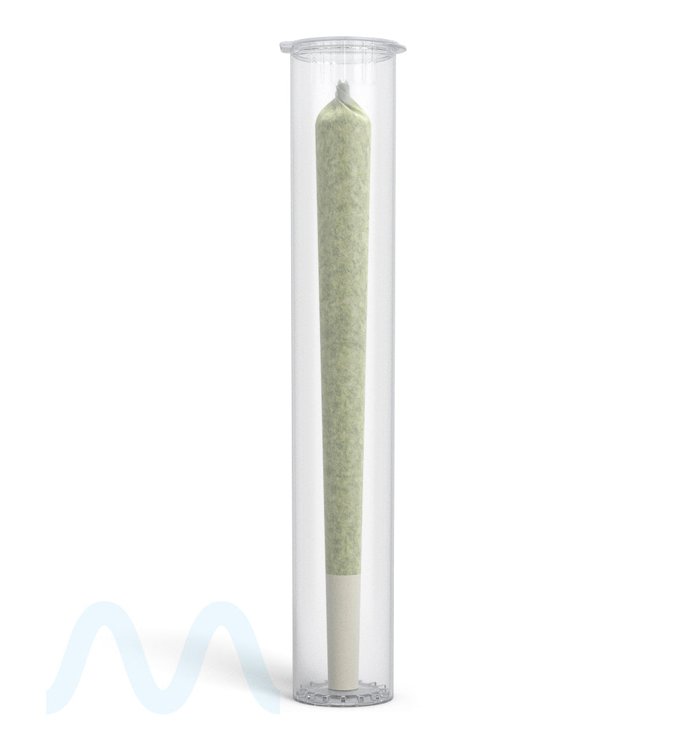 116mm Child Resistant King Size Pop Top Transparent Plastic Clear USA Pre-Roll Tubes 1000/Count