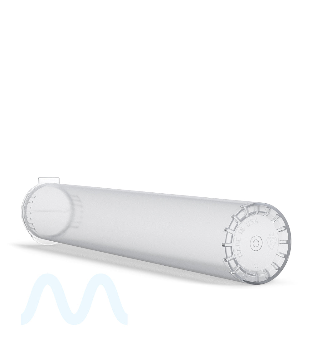 116mm Child Resistant King Size Pop Top Transparent Plastic Clear USA Pre-Roll Tubes 1000/Count
