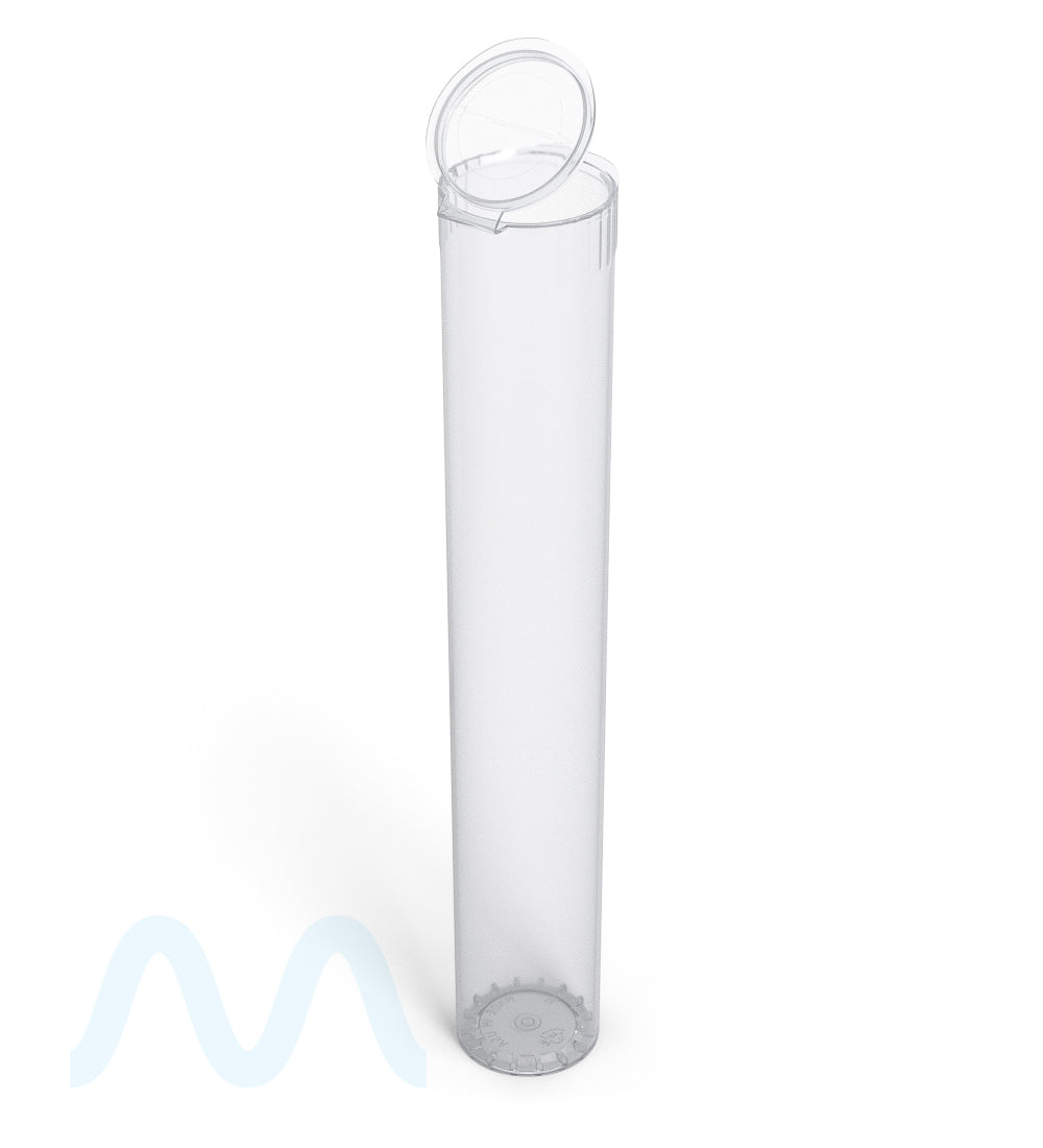 116mm Child Resistant King Size Pop Top Transparent Plastic Clear USA Pre-Roll Tubes 1000/Count