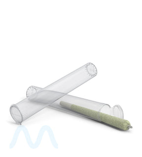 116mm Child Resistant King Size Pop Top Transparent Plastic Clear USA Pre-Roll Tubes 1000/Count
