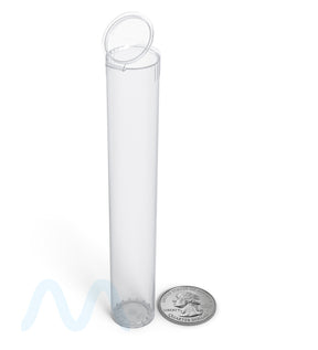 116mm Child Resistant King Size Pop Top Transparent Plastic Clear USA Pre-Roll Tubes 1000/Count