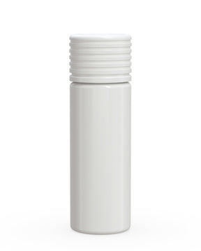 65mm Chubby Gorilla Child Resistant Spiral White Plastic Pre-Roll Tubes w/ White Cap 400/Box