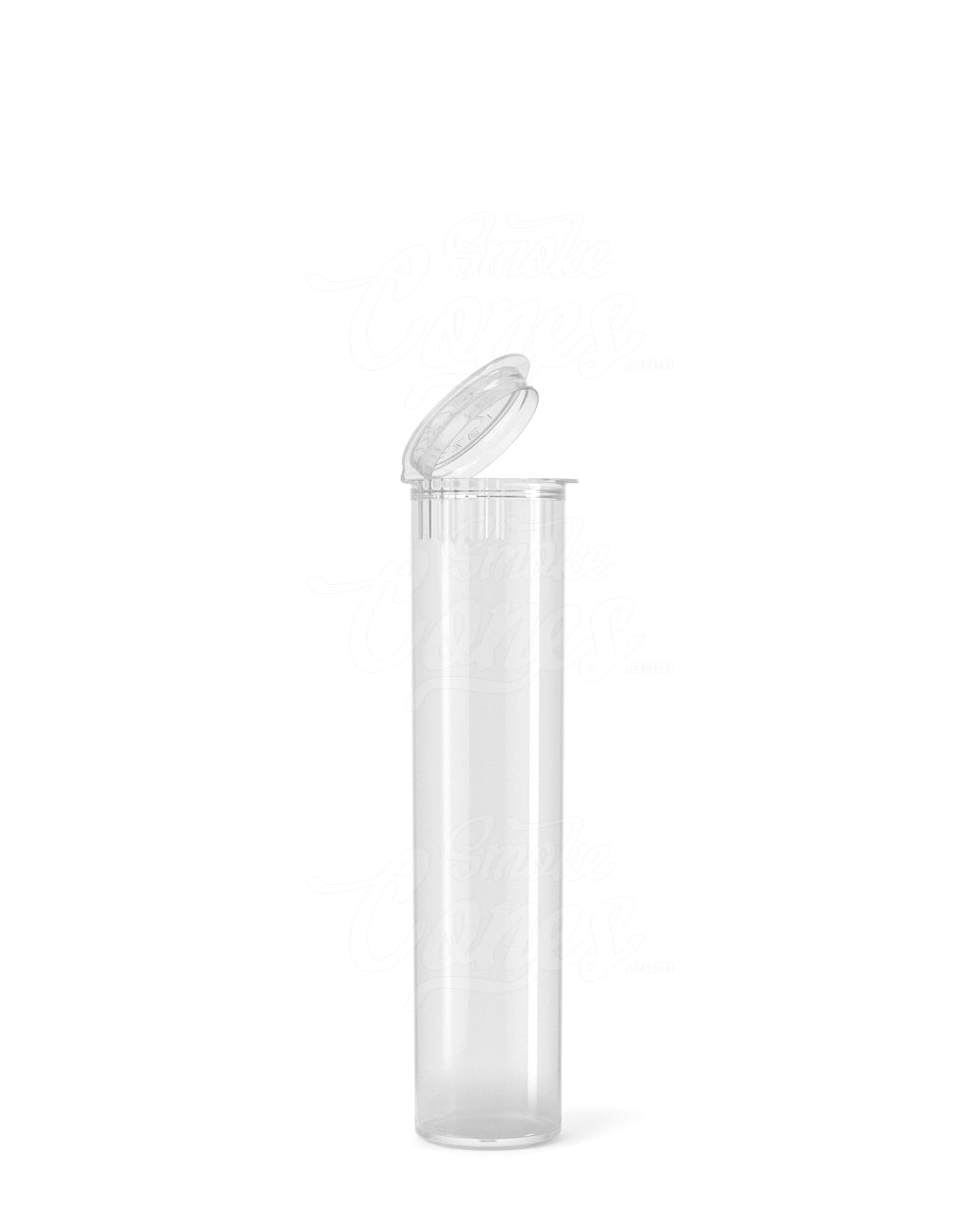 80mm Child Resistant Pop Top Clear Plastic Pre-Roll Tubes 1000/Box - 1